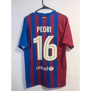 Barcelona Pedri 2021/22 Home Jersey Men’s Large Nike Shirt